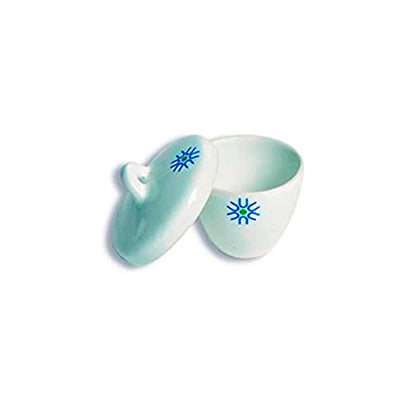 19871. CRISOL DE PORCELANA 50ML FORMA ALTA C/TAPA PAQUETE C/2 PIEZAS UNITED SCIENTIFIC