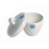 22824. CRISOL DE PORCELANA 100ML FORMA ALTA C/TAPA UNITED SCIENTIFIC