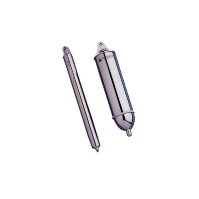 56487. LADRON DE LATON PLATEADO C/SELLO DE VITON, DIAMETRO EXTERIOR 7CM, LARGO TOTAL 30.6CM P/MUESTREO 473ML KOEHLER