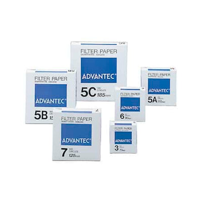 50632. PAPEL FILTRO #5B CUANTITATIVO 15.0CM, 0.21UM C/100 ADVANTEC