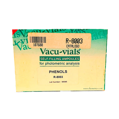 9584. FENOLES REPUESTO P/K-8003 0-8.0PPM - CHEMETRICS