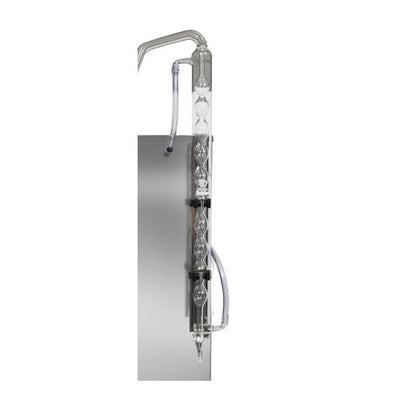 54600. CONDENSADOR DE VIDRIO BOROSILICATO C/10 BOLAS SIN GRIFO P/EQUIPO KJELDAHL TECNAL