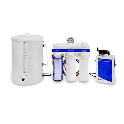54608. EQUIPO DE OSMOSIS INVERSA 10LT/HORA EXTERIOR EN ACERO INOXIDABLE 304 Y PINTURA ELECTROSTATICA 220V 50/60HZ TECNAL