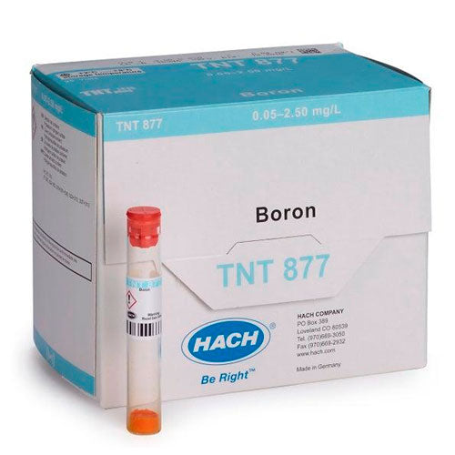 54882. PRUEBA EN CUBETA TNTPLUS P/BORO 0.05-2.50MG/L C/25 PRUEBAS HACH