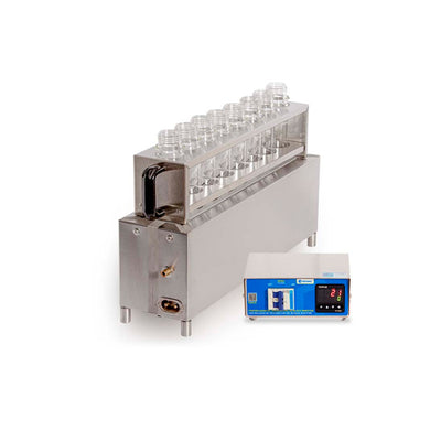 54672. BLOQUE DIGESTOR PARA 8 PRUEBAS MACRO CON REJILLA TRANSPORTADORA TEMPERATURA AMBIENTE 450°C 1700WATTS 220VAC MOD. TE-008/50-04 TECNAL