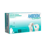 20251. GUANTES DE LATEX NATURAL BAJO EN POLVO CONFORT NO ESTERIL TALLA EXTRACHICA PAQUETE C/100 PIEZAS - AMBIDERM