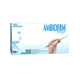 5384. GUANTES DE VINILO TRANSPARENTE DESECHABLE SIN POLVO TALLA CHICA CAJA C/100 - AMBIDERM