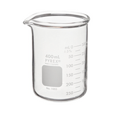 2650. VASO DE PRECIPITADO DE VIDRIO 400ML PARED GRUESA PAQUETE C/2 PIEZAS - PYREX