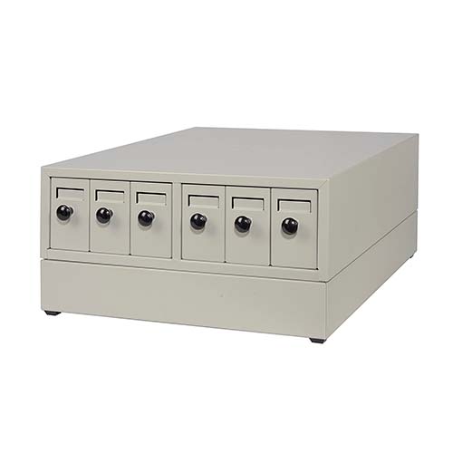 12865.GABINETE PARA ARCHIVAR LAMINILLAS, COLOR IVORY, C/6 CAJONES, 18.75X15.75PULG - QL