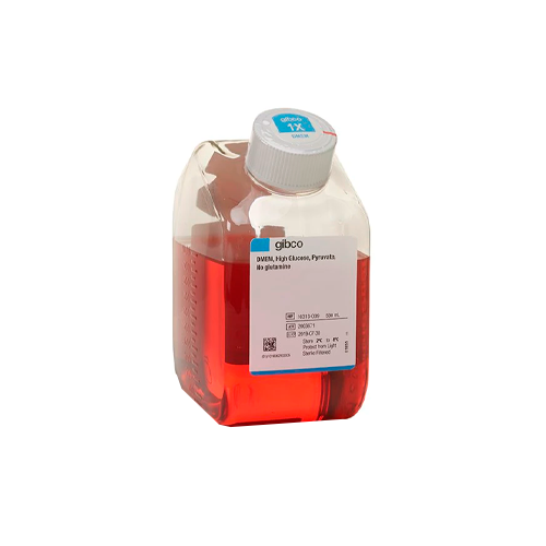 53765. DMEM GLUCOSA ALTA, PIRUVATO SIN GLUTAMINA 10 X 500ML - GIBCO