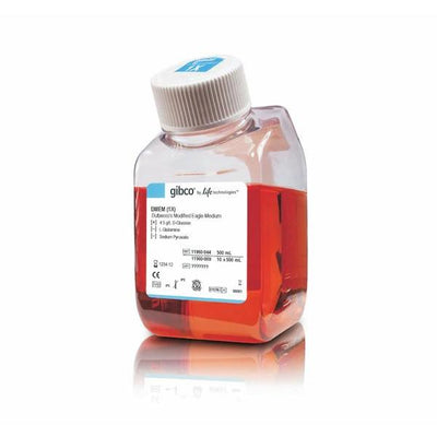 53472. DMEM, HIGH GLUCOSE, NO GLUTAMINE, 500ML - GIBCO