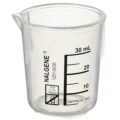 5721. VASO DE PRECIPITADO DE POLIPROPILENO 150ML PAQUETE C/2 PIEZAS - NALGENE