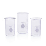 11552.VASO DE PRECIPITADO DE VIDRIO 300ML FORMA ALTA BERZELIUS S/PICO PAQUETE C/2 PIEZAS - KIMAX