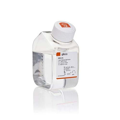 12815.HBSS LIBRE DE CALCIO, MAGNESIO Y ROJO FENOL 500ML - GIBCO