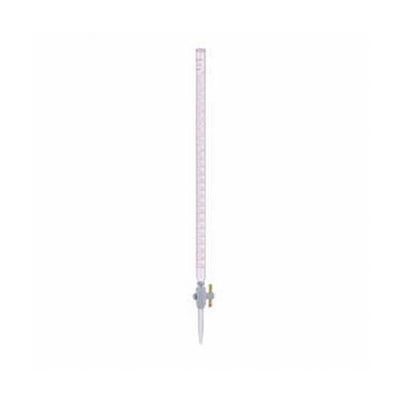 15550. BURETA ECONOMICA DESARMABLE LLAVE PTFE RECTA ESCALA AMBAR 25ML - KIMAX