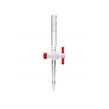 14217. BURETA DE VIDRIO 25ML CLASE B C/LLAVE DE TEFLON RECTA - KIMAX