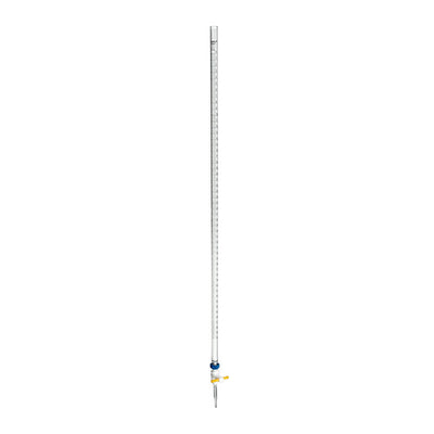 10857. BURETA DE VIDRIO 50ML ECONOMICA DESARMABLE C/ROSCA DE ENSAMBLE LLAVE PTFE - KIMAX