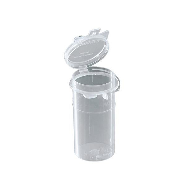 1094. CONTENEDOR DE PLASTICO P/MUESTRA 240ML GRADUADO, TAPA SNAP-SEAL PAQUETE C/20 PIEZAS CORNING