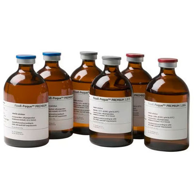 12764. FICOLL-PAQUE PREMIUM ESTERIL MEDIO DE GRADIENTE DE DENSIDAD P/PREPARACION DE CELULAS MONONUCLEARES 6X100ML CYTIVA