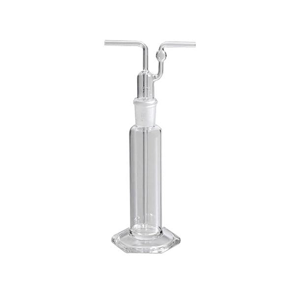 1365. FRASCO VIDRIO CLARO 500ML C/TUBO DE PUNTA LISA P/LAVADOR DE GASES - PYREX