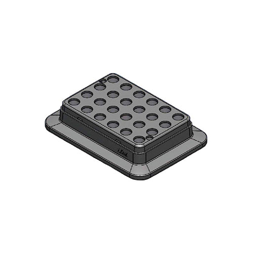 8453. BLOQUE DE CALENTAMIENTO DE ALUMINIO P/24 TUBOS 2ML P/BAÑO SECO HM100-PRO - DLAB