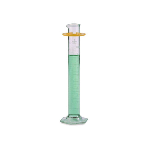 11559.PROBETA (MEDIDA CILINDRICA) DE VIDRIO 250ML CLASE B GRADUADA TC C/ VERTEDERO BASE HEXAGONAL - KIMAX