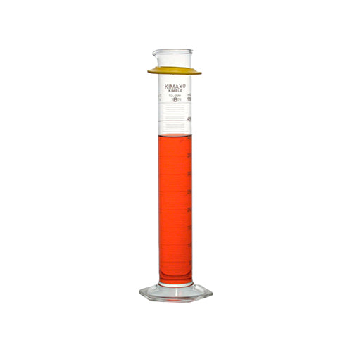 11560.PROBETA (MEDIDA CILINDRICA) DE VIDRIO 500ML CLASE B GRADUADA TC C/ VERTEDERO BASE HEXAGONAL - KIMAX