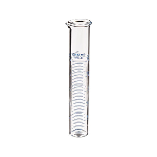 11562. PROBETA (MEDIDA CILINDRICA) DE VIDRIO 25ML ESCOLAR BASE DE PLASTICO KIMAX