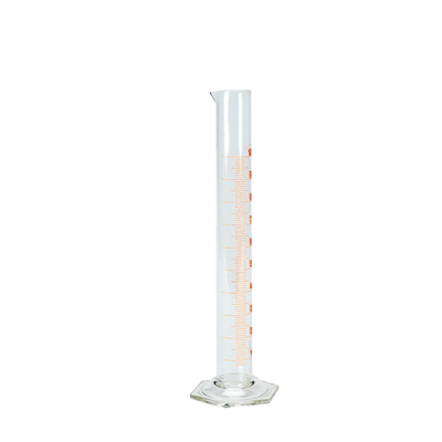 2033. PROBETA (MEDIDA CILINDRICA) DE VIDRIO 100ML GRADUADA FORMA ALTA- BRAND