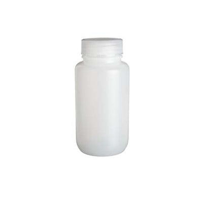 17381. FRASCO POLIETILENO ALTA DENSIDAD 500ML NATURAL BOCA ANCHA C/TAPON DE ROSCA PAQUETE C/2 PIEZAS - WHEATON