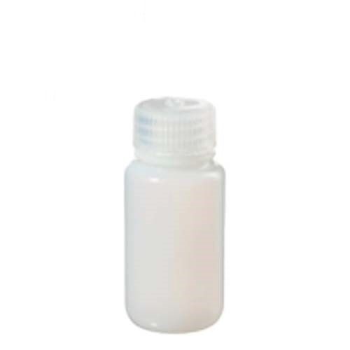 6779. FRASCO DE POLIETILENO ALTA DENSIDAD 250ML TRANSPARENTE BOCA ANCHA C/TAPON DE ROSCA PP, NO ESTERIL PAQUETE C/2 PIEZAS NALGENE