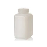 11096. FRASCO POLIETILENO ALTA DENSIDAD 1LT CUADRADO BOCA ANCHA C/TAPON DE ROSCA DE POLIPROPILENO - NALGENE