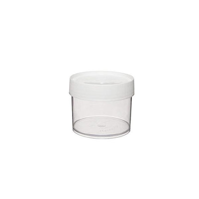 1576. TARRO DE POLICARBONATO CLARO 125ML BOCA ANCHA C/TAPA DE POLIPROPILENO NALGENE