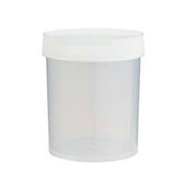 1570. TARRO DE PPCO CLARO 1LT BOCA ANCHA Y PARED RECTA C/TAPON NALGENE