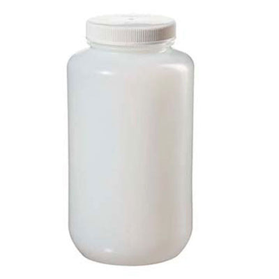 50744. FRASCO POLIETILENO ALTA DENSIDAD 2LT BOCA ANCHA C/TAPON ROSCA DE POLIPROPILENO - NALGENE