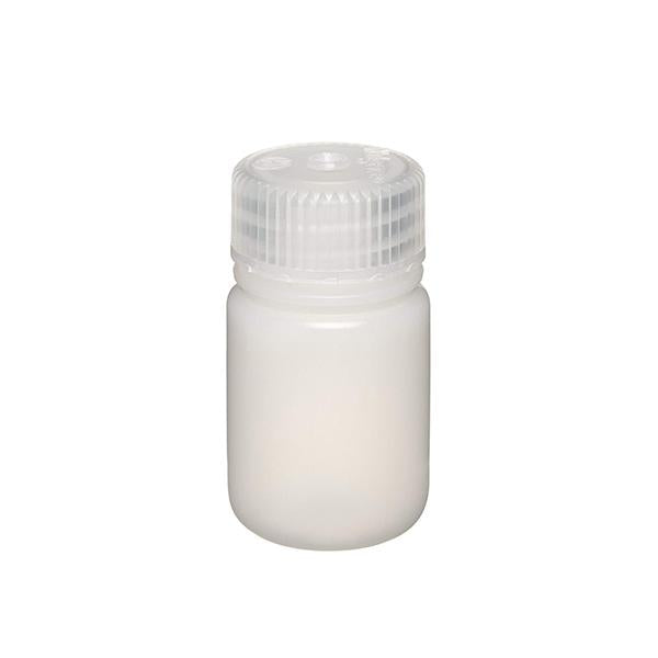 1564. FRASCO POLIETILENO ALTA DENSIDAD 30ML REDONDO BOCA ANCHA C/TAPON DE ROSCA DE POLIPROPILENO, NO ESTERIL PAQUETE C/10 PIEZAS - NALGENE