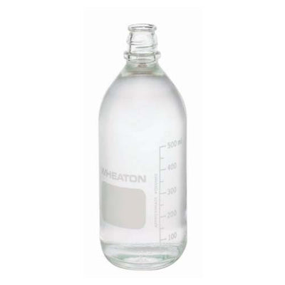17481. FRASCO VIDRIO CLARO 500ML BOCA ANGOSTA GRADUADO - WHEATON