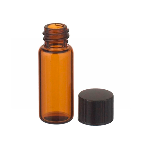 17671. VIAL VIDRIO AMBAR 40ML, 28X96MM C/TAPON DE ROSCA CAJA C/72 PIEZAS - WHEATON