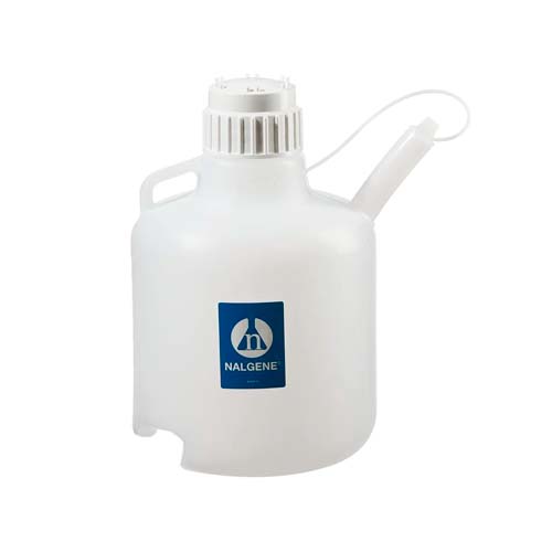 13721. GARRAFON (BIDON) DE POLIETILENO BAJA DENSIDAD 20LT TRANSPARENTE C/DISPENSADOR Y TAPON DE ROSCA DE POLIPROPILENO - NALGENE