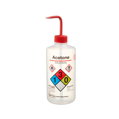 11759. PIZETA (FRASCO LAVADOR) 500ML AGUA DESTILADA, BOCA ANGOSTA SALIDA SUPERIOR C/TAPA NATURAL, LDPE - NALGENE