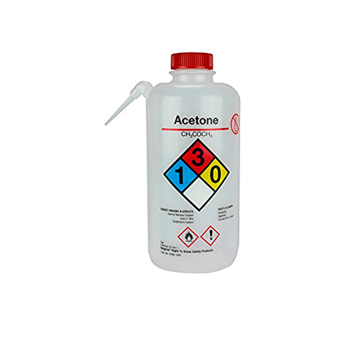 12257. PIZETA (FRASCO LAVADOR) 250ML ACETONA, BOCA ANGOSTA - NALGENE