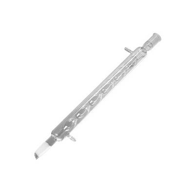 2605. CONDENSADOR DE VIDRIO ALLIHN DE BULBOS 300MM JUNTA 24/40 - PYREX