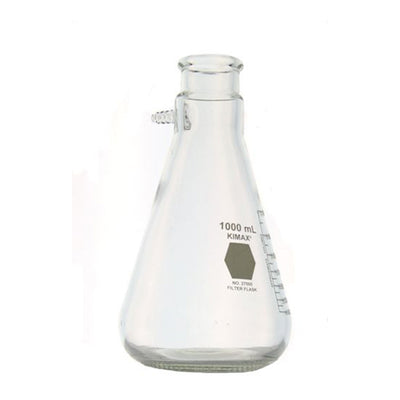 11572.MATRAZ FILTRACION DE VIDRIO 1LT KITAZATO P/VACIO - KIMAX