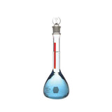 5752. MATRAZ VOLUMETRICO DE VIDRIO 25ML CLASE A LINEA ROJA C/TAPON DE VIDRIO - KIMAX