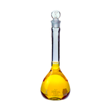 5651. MATRAZ VOLUMETRICO DE VIDRIO 100ML CLASE A C/TAPON DE VIDRIO - KIMAX