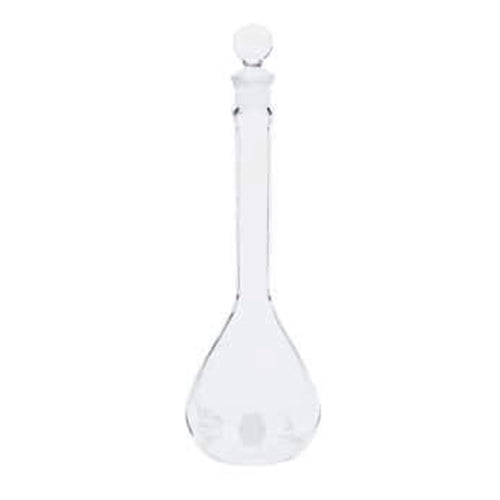 10887. MATRAZ VOLUMETRICO DE VIDRIO 1LT CLASE A C/TAPON DE VIDRIO - KIMAX