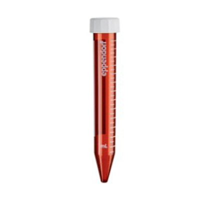 8241. TUBO DE POLIPROPILENO 15ML CONICO AMBAR ESTERIL LIBRE DE PIROGENOS, DNASAS, RNASAS Y ADN HUMANO Y BACTERIANO C/200 (4 BOLSAS C/50 PIEZAS) EPPENDORF