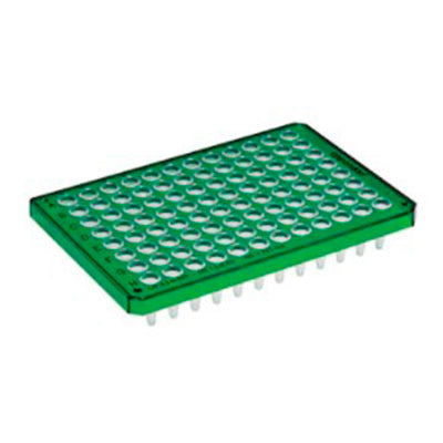 8099. MICROPLACA PCR 96 POZOS 250UL C/SEMI-FALDON, PCR CLEAN, VERDE TWIN.TEC C/25 - EPPENDORF