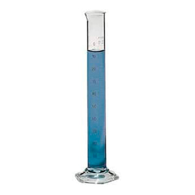 10736. PROBETA (MEDIDA CILINDRICA) DE VIDRIO 1LT GRADUADA DOBLE ESCALA ECONOMICA - PYREX