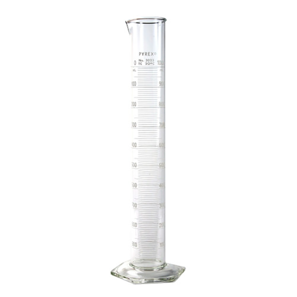 51559. PROBETA (MEDIDA CILINDRICA) DE VIDRIO 50ML GRADUADA DOBLE ESCALA ECONOMICA - PYREX